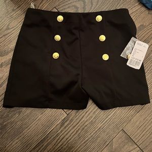 Black high waisted shorts